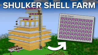 Minecraft Scaffolding Shulker Shell Farm  1400 Per Hour [upl. by Libby]