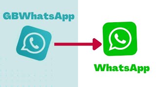 How To Transfer Data From Gbwhatsapp To Whatsapp And Viceversa  ytviral trending [upl. by Conall]