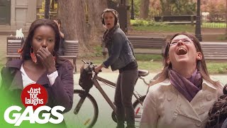 Best of Bike Pranks Vol 2  Just For Laughs Compilation [upl. by Annaeoj555]