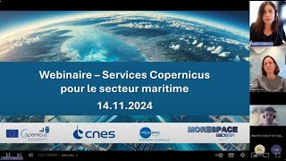 Webinaire Services Copernicus pour le Secteur Maritime [upl. by Neetsirhc]