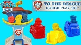 Paw Patrol To The Rescue Dough Play Set Like Play Doh Make Everest Chase Marshall amp More [upl. by Hillard]