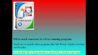 Best Pdf To Word Converter  Simple review about the best pdf to word converter [upl. by Nonnahsed]