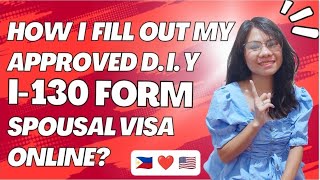 TIPS IN FILLING OUT I130 Form online for Spousal visa application CR1 DIY StepbyStep Guide [upl. by Abihsot656]