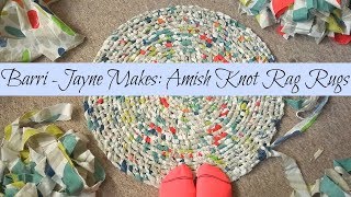 How to make a round Amish knot toothbrush rag rug  tutorial [upl. by Nimar]