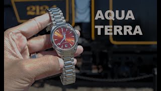 Omega Aqua Terra 38mm Terra Cotta Red  At Steamtown National Historic Site [upl. by Purvis]