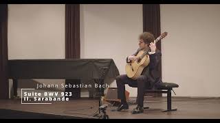 Andrea de Vitis plays Suite BWV 923 by Johann Sebastian Bach Innsbrucker Gitarrentage 2024 [upl. by Chloette]