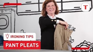 How to make the perfect pant pleat  Ironing Tips from Arlette Marcel  Tfal [upl. by Glendon269]