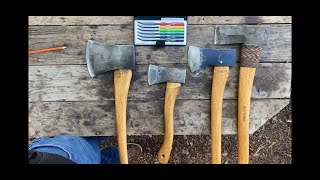 How Hard is Swedish Steel Testing Hults Bruk axes and a Vintage Arvika [upl. by Dulce]