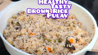 ASK homebook RecipesHealthy Lunch Box Recipe Brown Rice Veg Pulav [upl. by Ares]