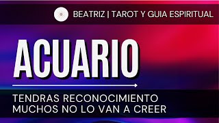 ♒ ACUARIO HOY ♒  TENDRAS RECONOCIMIENTO MUCHOS NO LO VAN A CREER  HOROSCOPO ACUARIO ENERO 2024 [upl. by Kir]