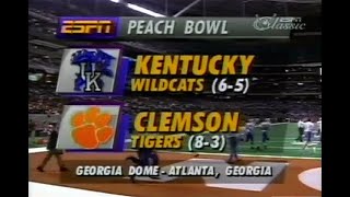 1993 Peach Bowl 23 Clemson vs Kentucky No Huddle [upl. by Mok]