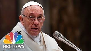 Pope Francis Leads Christmas Eve Midnight Mass From The Vatican  NBC News [upl. by Ydnas]