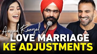 LOVE MARRIAGE KE ADJUSTMENTS REACTION I Angad Singh Ranyal Standup Comedy [upl. by Latricia735]