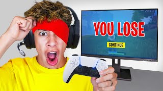 I Played Fortnite BLINDFOLDED [upl. by Hepsoj]