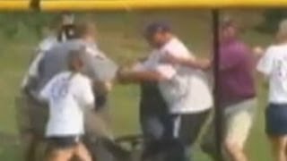 Little League Brawl Caught on Tape Fathers Fist Fight At The Game [upl. by Alysoun]