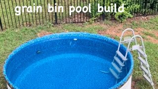 Grain binstock tank pool build [upl. by Llehctim]