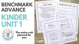 Benchmark Advance Kindergarten Unit 1 quotPlan With Mequot [upl. by Kcirdderf]