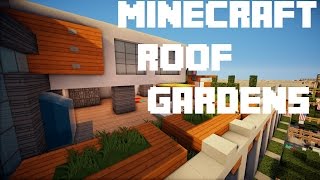 Minecraft Roof Top Gardens  Creative Ideas [upl. by Edmea]