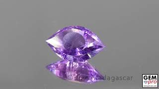 14632 Amethyst Faceted Precision Cut quotCleopatra Eyequot from Madagascar [upl. by Burroughs]