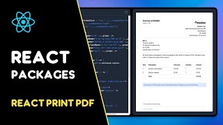 React Print PDF Build and generate PDF using React [upl. by Reggi]