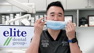 How To Wear A Surgical Face Mask Properly  Elite Dental Group  65 6333 4456 [upl. by Nakada30]