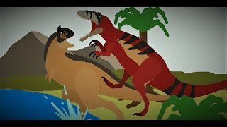 Megaraptor Vs Carnotaurus Jurassic Dinosaur Battle [upl. by Ainuj]