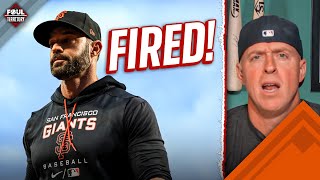 Gabe Kapler FIRED from SF Giants  Foul Territory Reacts [upl. by Ohploda]