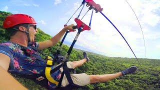 ONE OF THE LONGEST ZIPLINES IN THE CARIBBEAN St Kitts [upl. by Hgiel]