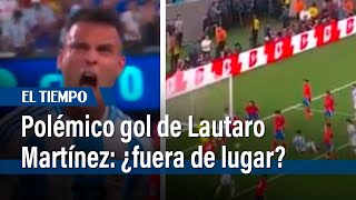 Gol polémico de Lautaro Martínez en el triunfo de Argentina sobre Chile  El Tiempo [upl. by Arahc]