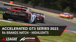 ACCelerated GT3 Series 23 Race 6 Brands Hatch  Highlights  Assetto Corsa Competizione [upl. by Aihsekyw61]