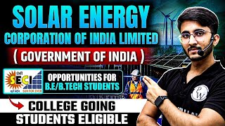 Solar Energy Corporation of India Limited SECI Internship  Internship for Engineering Students [upl. by Constant]