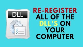 ReRegister all of the DLLs on your computer [upl. by Isidro]