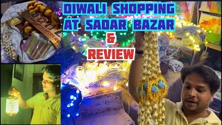 Diwali shopping 🪔 at Sadar Bazar amp Review 🧨 [upl. by Ayatnahs]