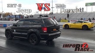 SRT8 Jeep vs ZR1 Corvette [upl. by Atinrev]