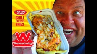 WIENERSCHNITZEL® Thousand Island Chili Cheese Fries Review [upl. by Vale]