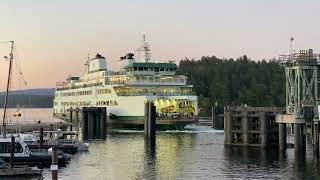 MV Samish arriving in Friday Harbor on a Sunday [upl. by Fulbright]