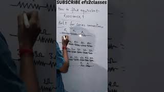 equivalent resistance of series connection physics electrostatics resistance series resistor [upl. by Bowles754]