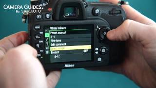 How to change the white balance on the Nikon D7100 [upl. by Nnawaj]