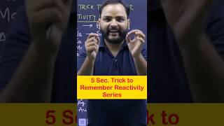 Easiest Trick to Remember Reactivity Series 🔥🔥 reactivityseries class10 esaral [upl. by Deina632]