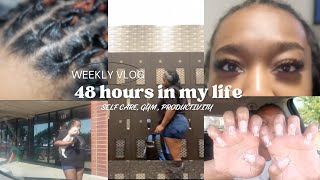 TWO productive days in my life vlog lash amp nail appointment groomers gym  etc  yto vlogzzz [upl. by Aneleve]