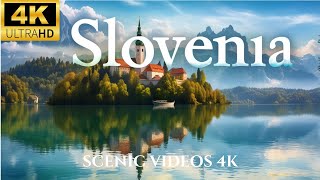 FLYING OVER SLOVENIA 4K UHD 45 Minute Drone Film [upl. by Kraft]