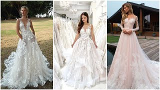 200 Beautiful Wedding Dresses for 2024  Aline Dresses Mermaids  winter wedding dress for girls [upl. by Yak]