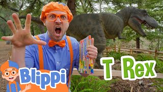 Blippi Explores Dinosaurs At The Natural History Museum  Educational Videos for Kids [upl. by Filmore]