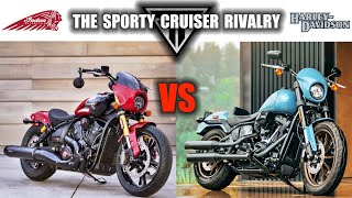 New Indian 101 Scout Vs HarleyDavidson Low Rider S  The Sporty Cruiser Rivalry [upl. by Sorips]