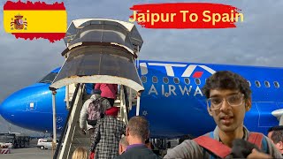 India To Barcelona via Rome ISolo Trip to Europe Jaipur to Spain ITA Airways [upl. by Schlesinger]