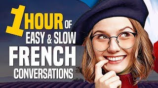 Learn French with a 1Hour Beginner Conversation Course for daily life  OUINOcom [upl. by Heyer]