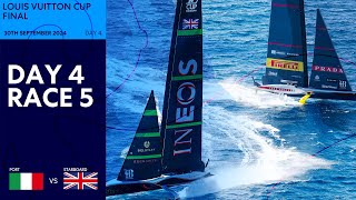 Louis Vuitton Cup Final Race 5  Luna Rossa Prada Pirelli vs INEOS Britannia  Full Replay [upl. by Maidy]