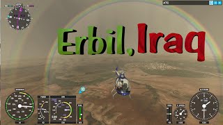 MSFS 2020  IRAQ Mosul to Erbil Helicopter flight [upl. by Rapsag]