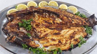 Arabic Grilled Fish  Samak Mashwi  Fish Grilled in Oven [upl. by Enelam]