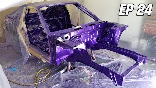 Painting the Interior and Engine Bay in a Garage [upl. by Jacqui]